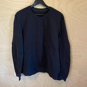 Lululemon Sojourn Long Sleeve Crew Neck Sweater Men Sz. Large Black